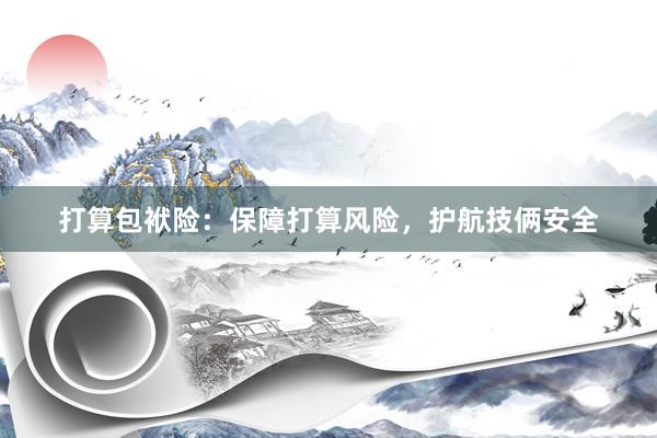 打算包袱险：保障打算风险，护航技俩安全