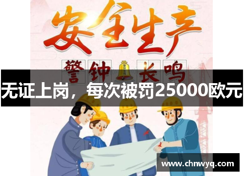 无证上岗，每次被罚25000欧元